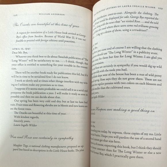 Book: The Selected Letters of Laura Ingalls Wilder (Little House on the Prairie - Picture 5 of 10